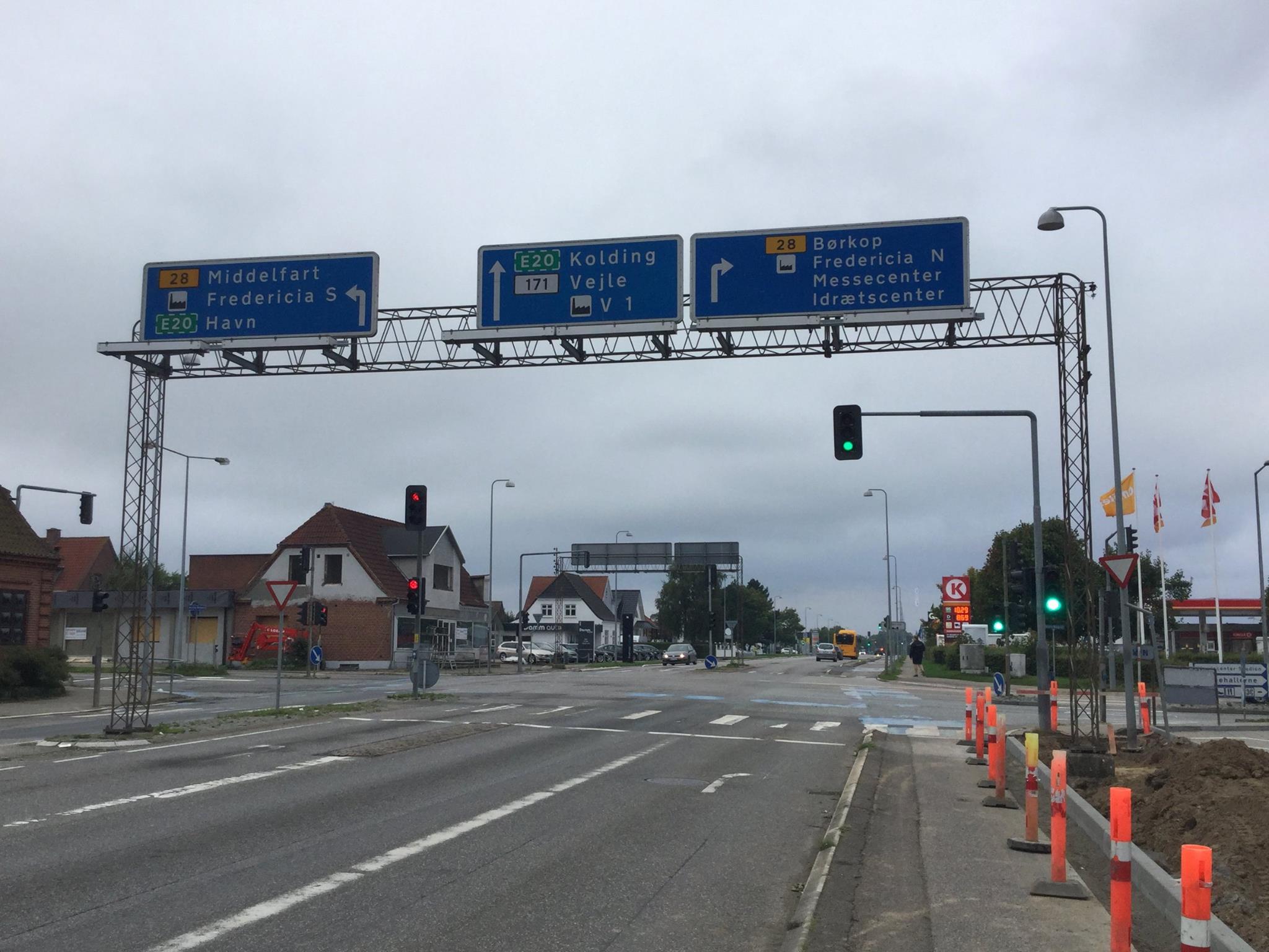 SKILTNING PÅ VEJLEVEJ NEDTAGES