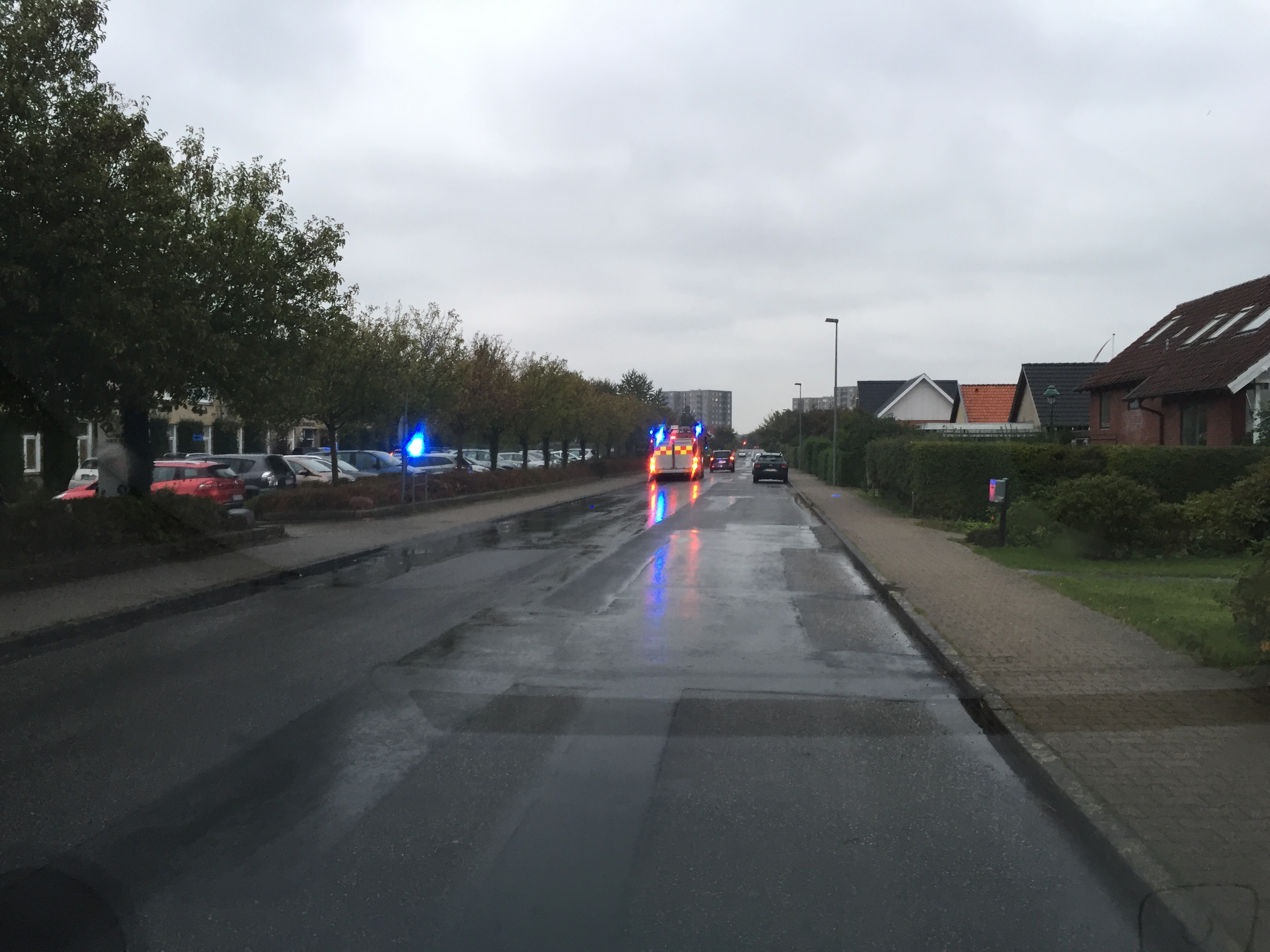 Skole evakueret efter brandtryk