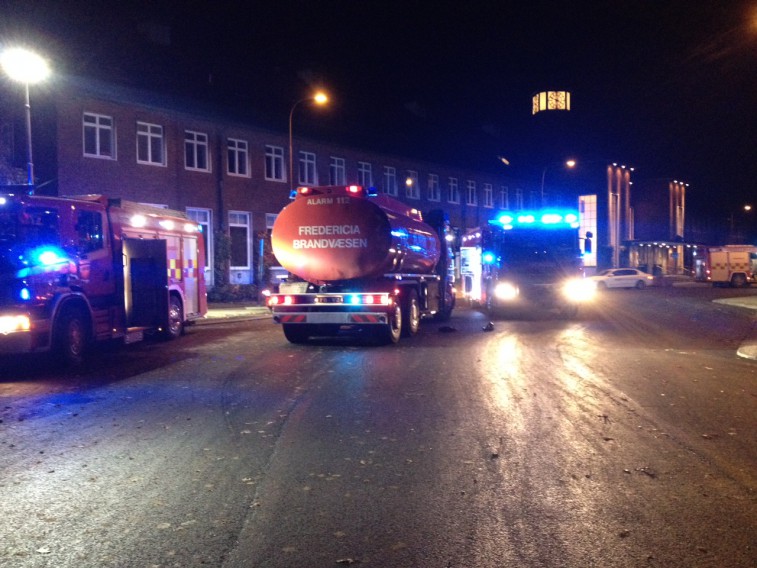 Brand i banegårdsbygning