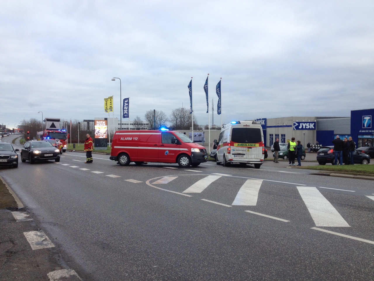 Trafikuheld i eftermiddagstimerne