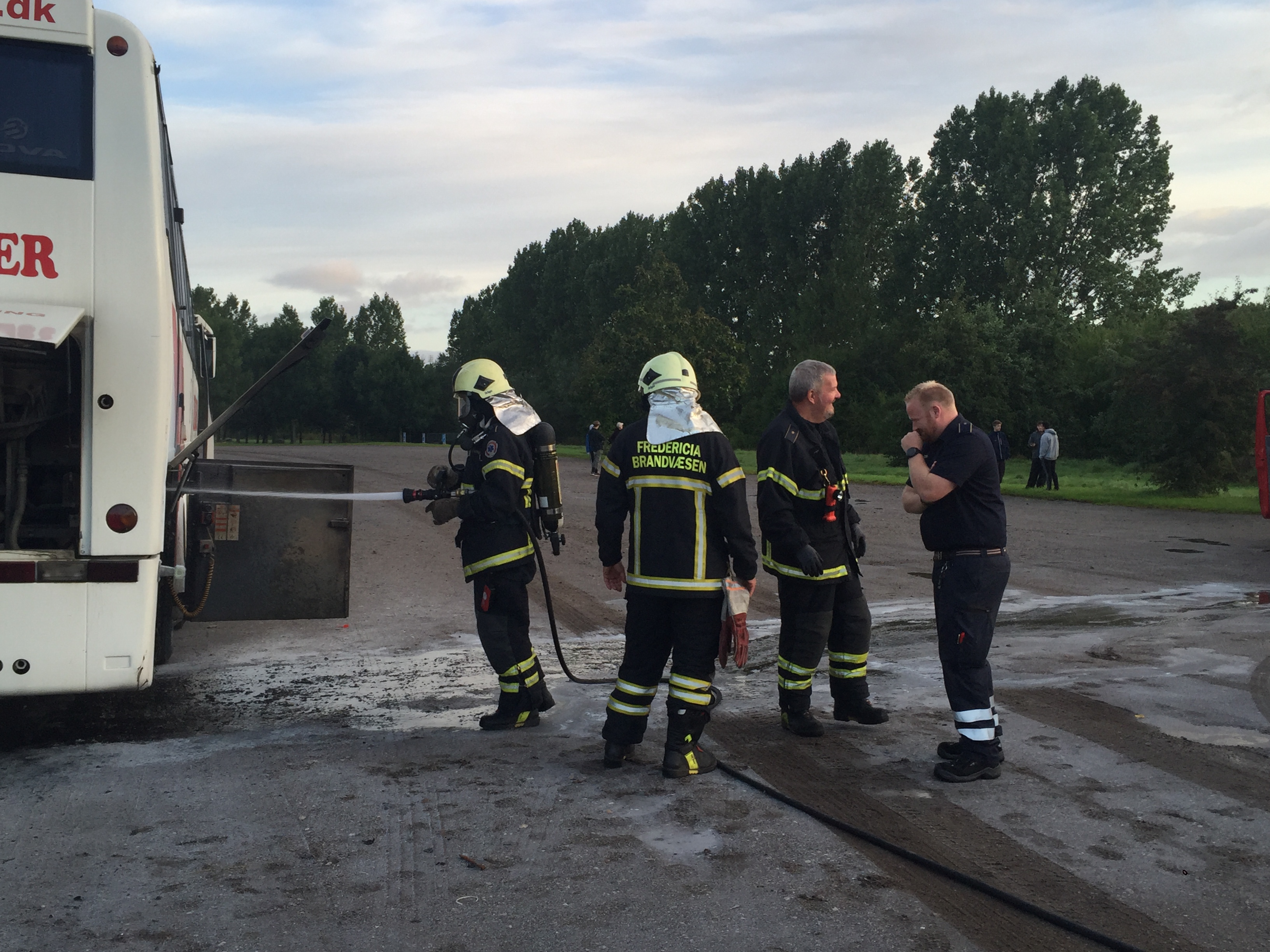 BRAND I TURISTBUS PÅ LUMBYESVEJ