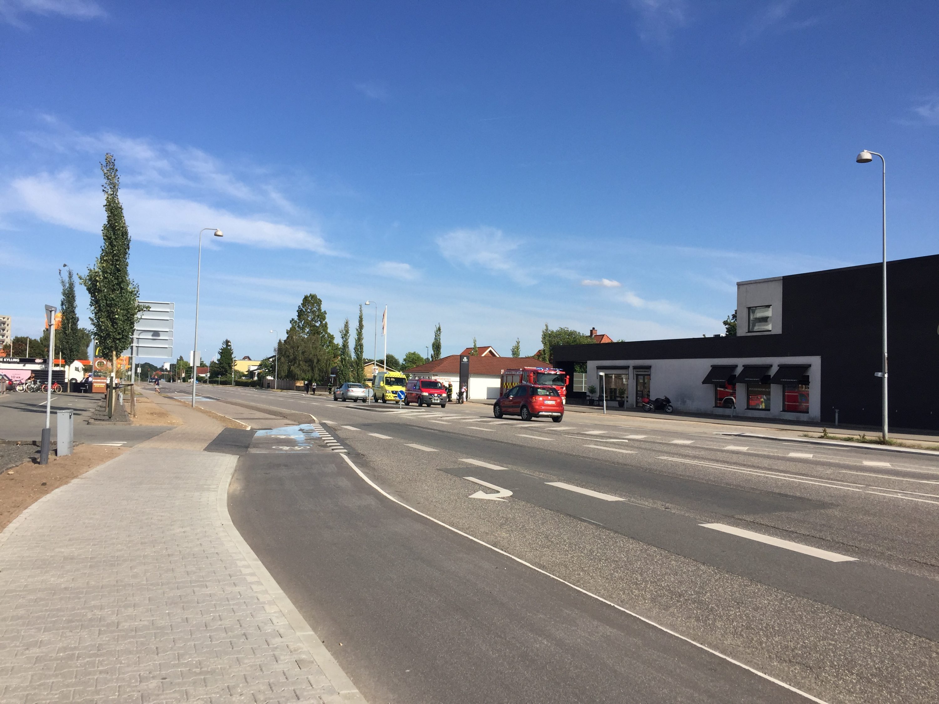 MOTORCYKLIST IMPLICERET I FÆRDSELSUHELD PÅ VEJLEVEJ