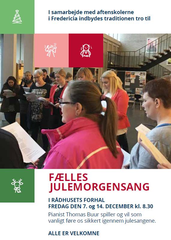 SYNG JULEN IND PÅ FREDERICIA RÅDHUS