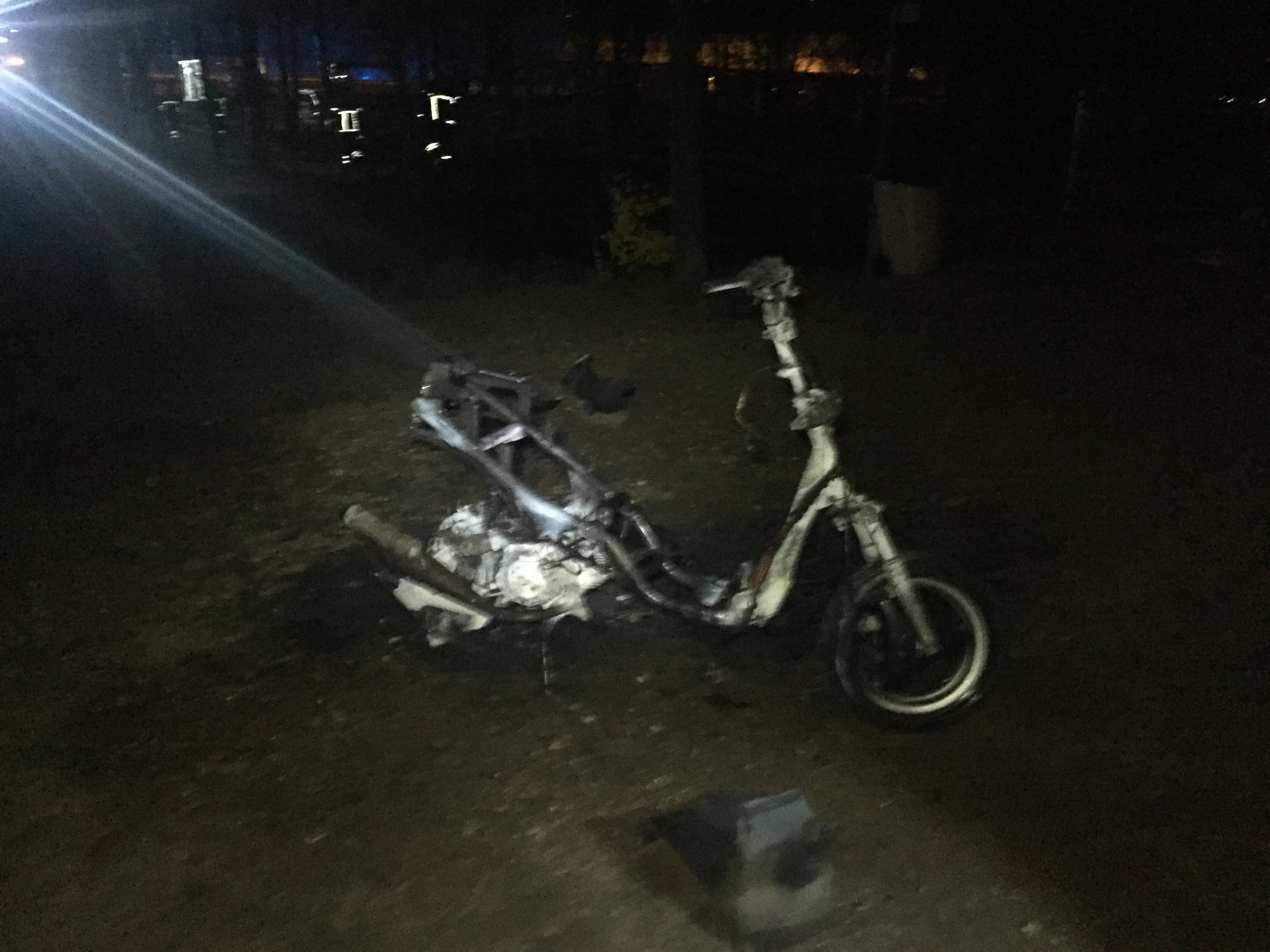 BRAND I SCOOTER PÅ LUMBYESVEJ