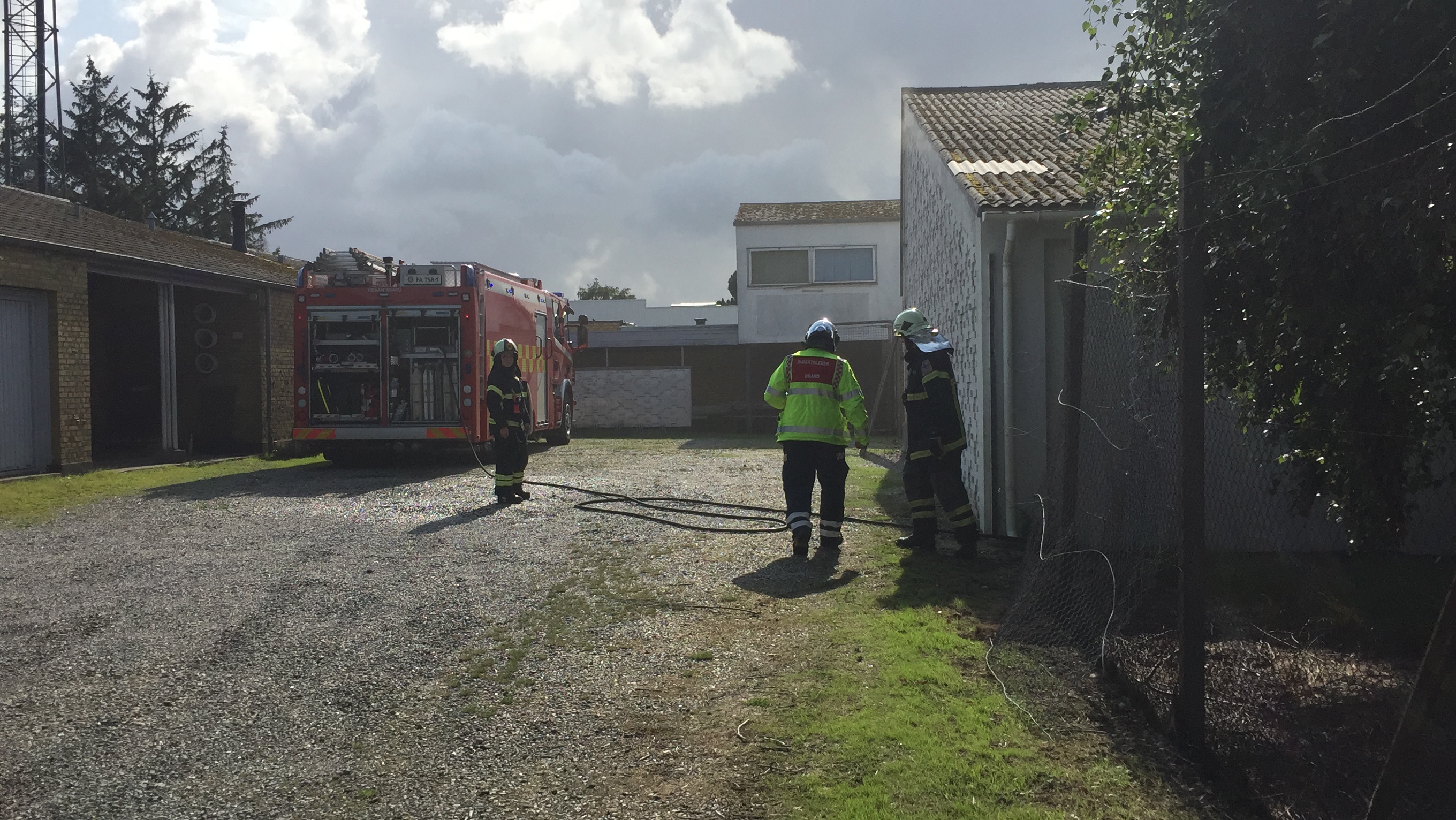 SE VIDEO : Brand i industribygning på Thrigesvej