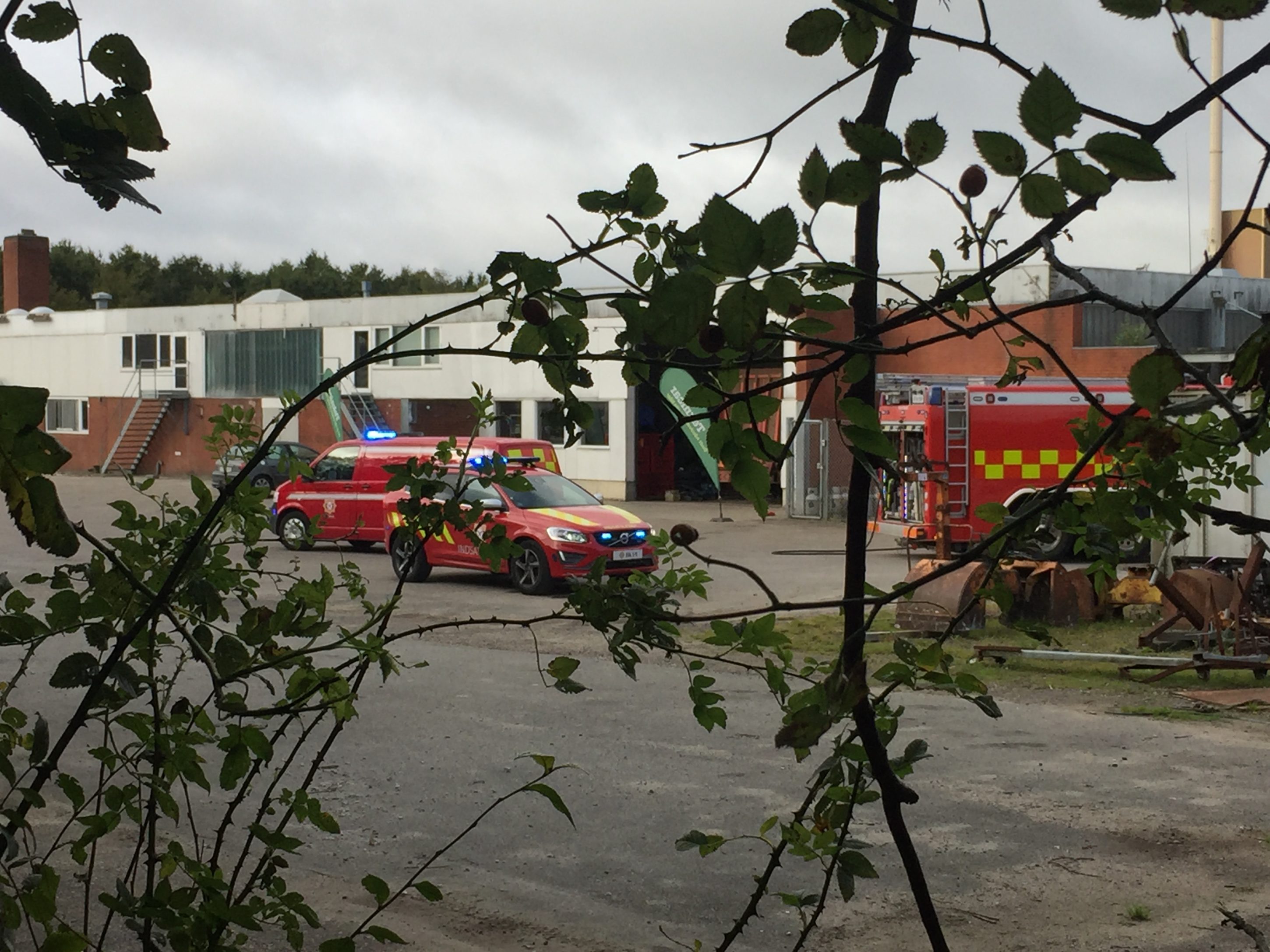 MINDRE BRAND HOS VOGNMANDSFIRMAET DUEHOLM