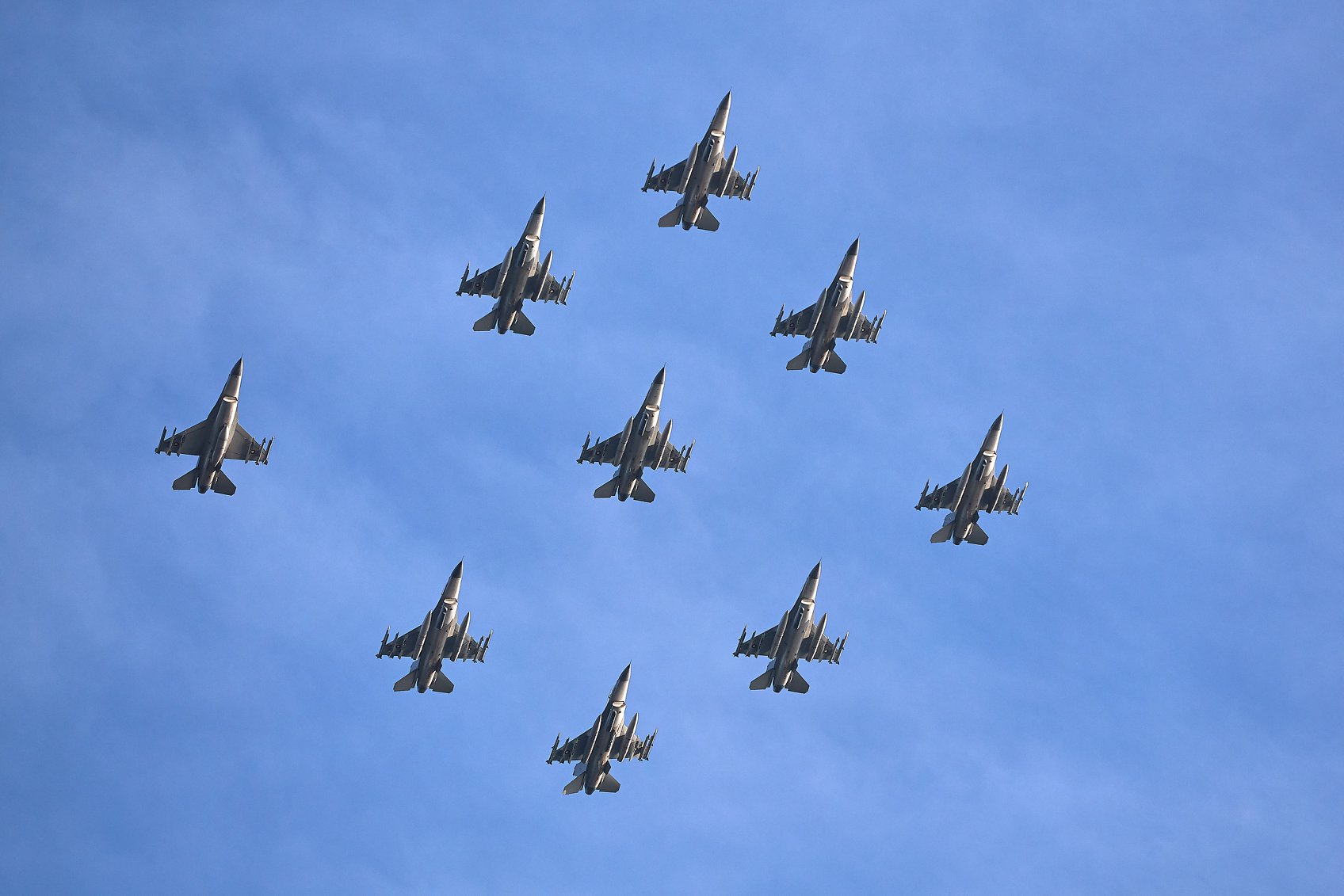 Flyvevåbnet markerede 40-års jubilæum for F-16-Fly i Danmark