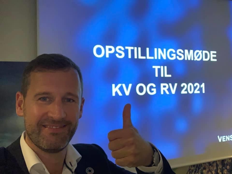 Peder Tind er nu officielt spidskandidat for Venstre ved KV21 – for Fredericia