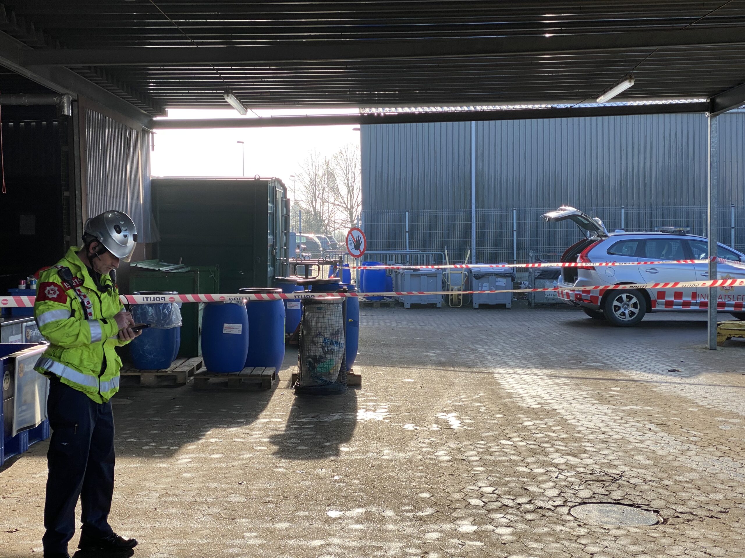 EOD tilkaldt: Krystalliseret æter afleveret på genbrugsplads